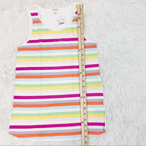 J crew girls multi-color stripe tank top - Picture 2 of 7